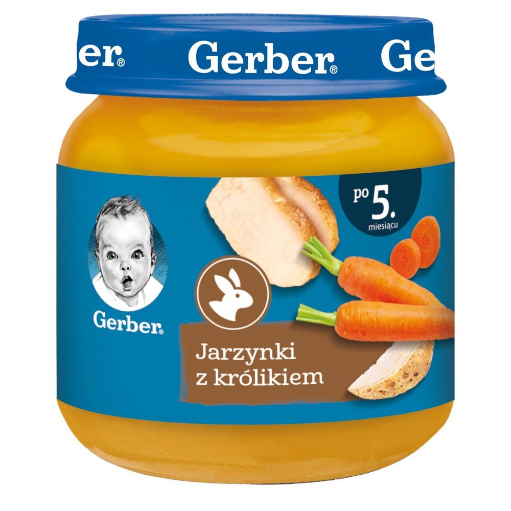Gerber Vegetable Dish with Rabbit for Babies after 5 Months Onwards 125g
