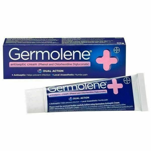 Germolene Antiseptic Cream Preventing Infections and Numbs Pain 30g