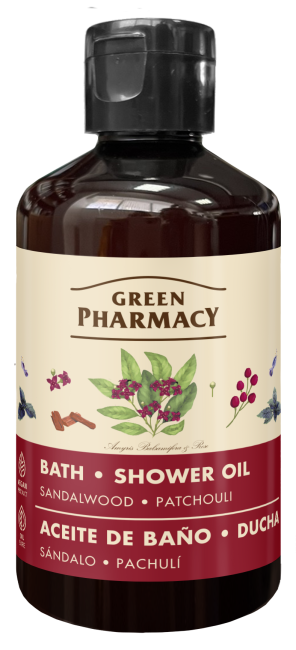 Green Pharmacy Bath and Shower Oil Sandalwood and Patchouli 250ml