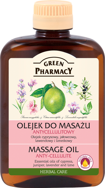 Green Pharmacy Massage Oil Anti-cellulite Smoothes and Elastizies the Skin 200 ml