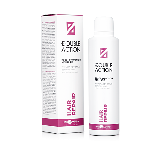 Hair Company Professional Double Action Hair Repair Reconstruction Mousse 200ml