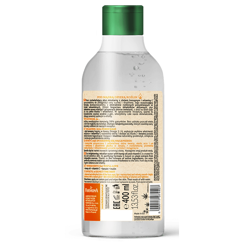 Herbal Care Illuminating Micellar Liquid with Vitamin C for Very Dry and Sensitive Skin 400ml