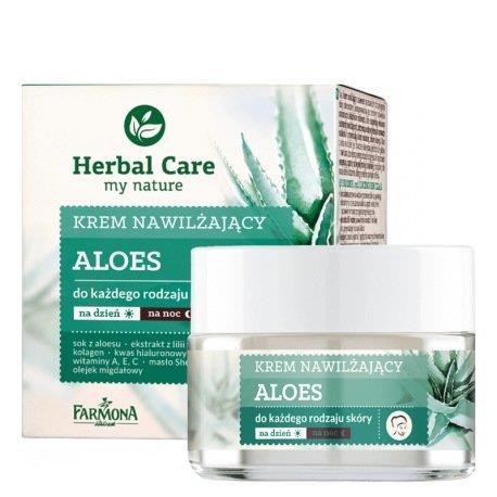 Herbal Care Moisturizing Day and Night Cream for All Skin Types with Aloe Vera 50ml