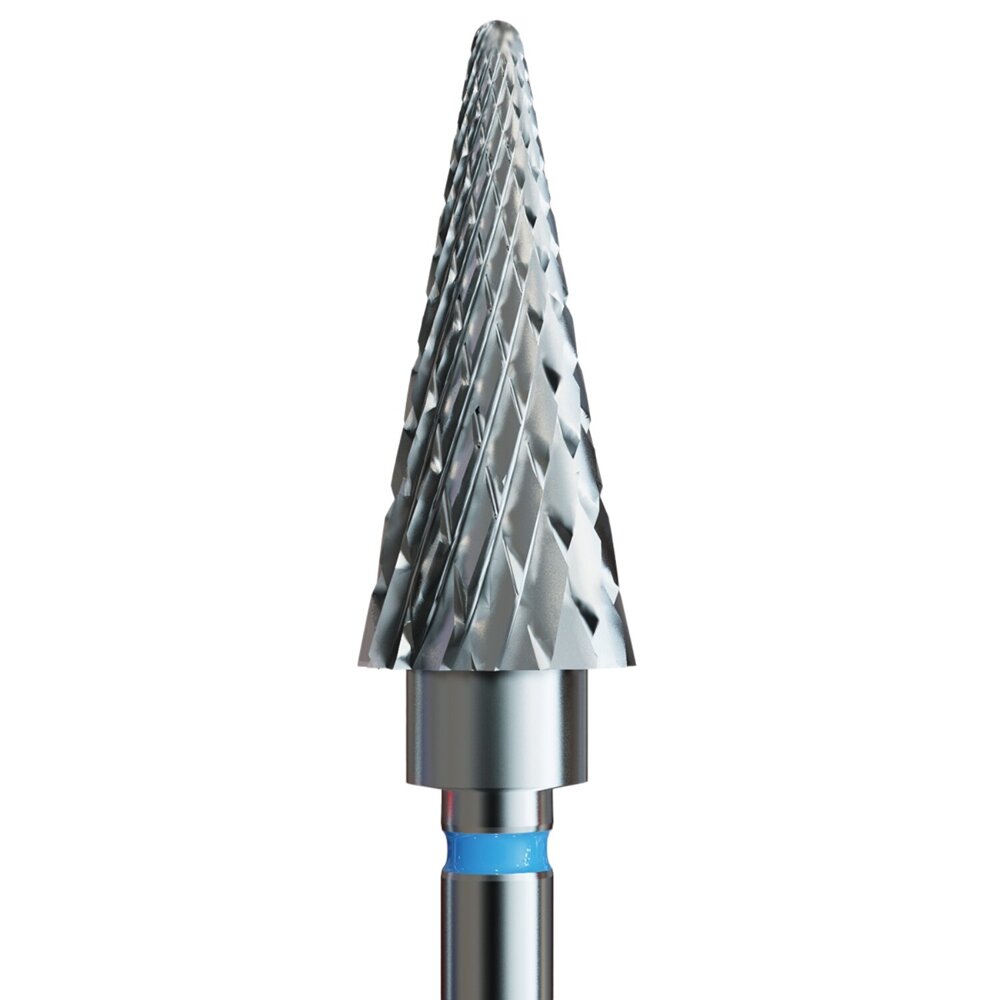 IQ Nails Tungsten Carbide Nail Drill Bit Pinecone Shaped Standard Crosscut 6mm Manicure Pedicure 266.190.060 1 Piece