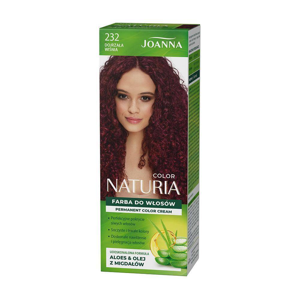 Joanna Naturia Permanent Hair Color Dye Care Shine No. 232 Ripe Cherry 100ml