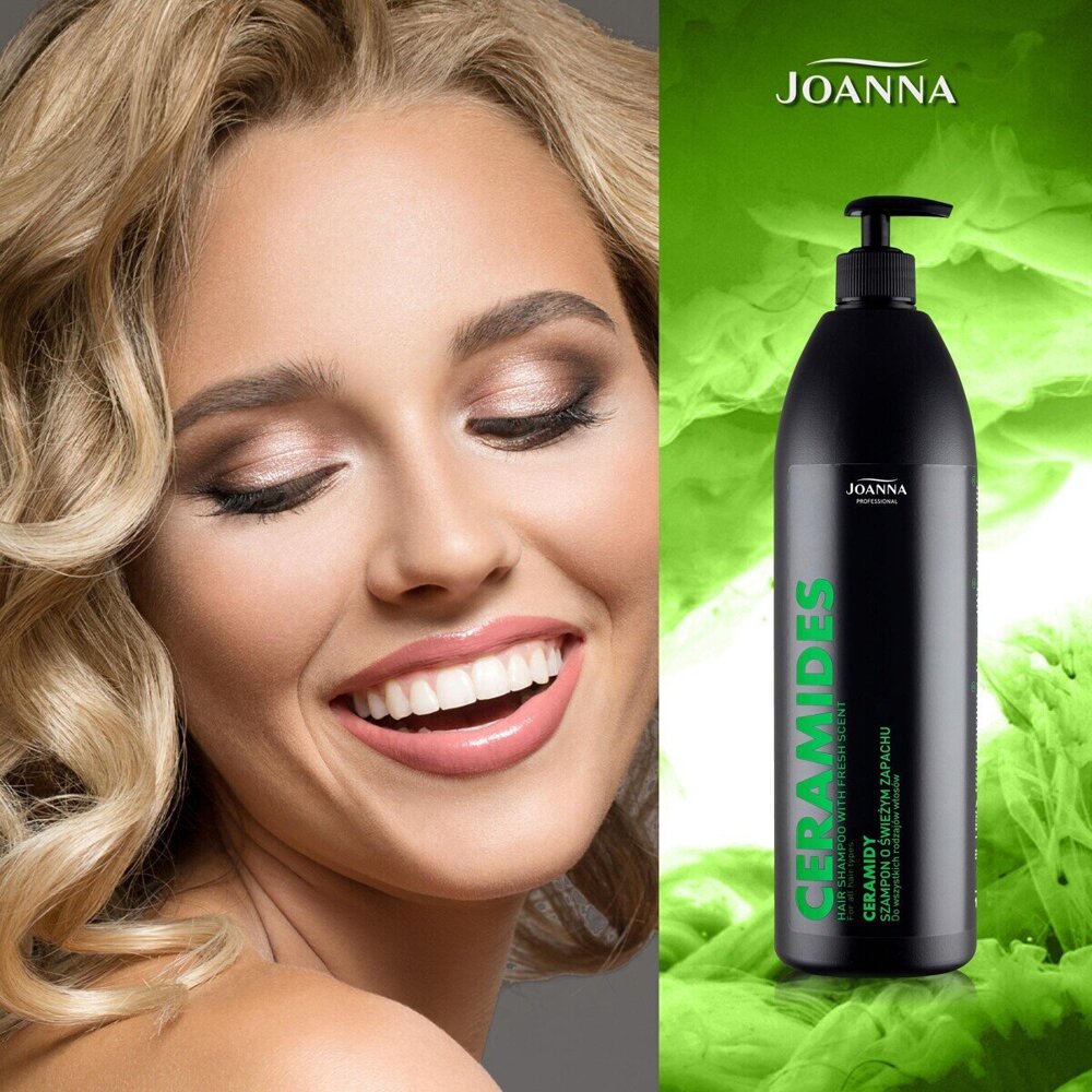 Joanna Professional Ceramids Shampoo with a Fresh Scent for All Hair Types 1000ml