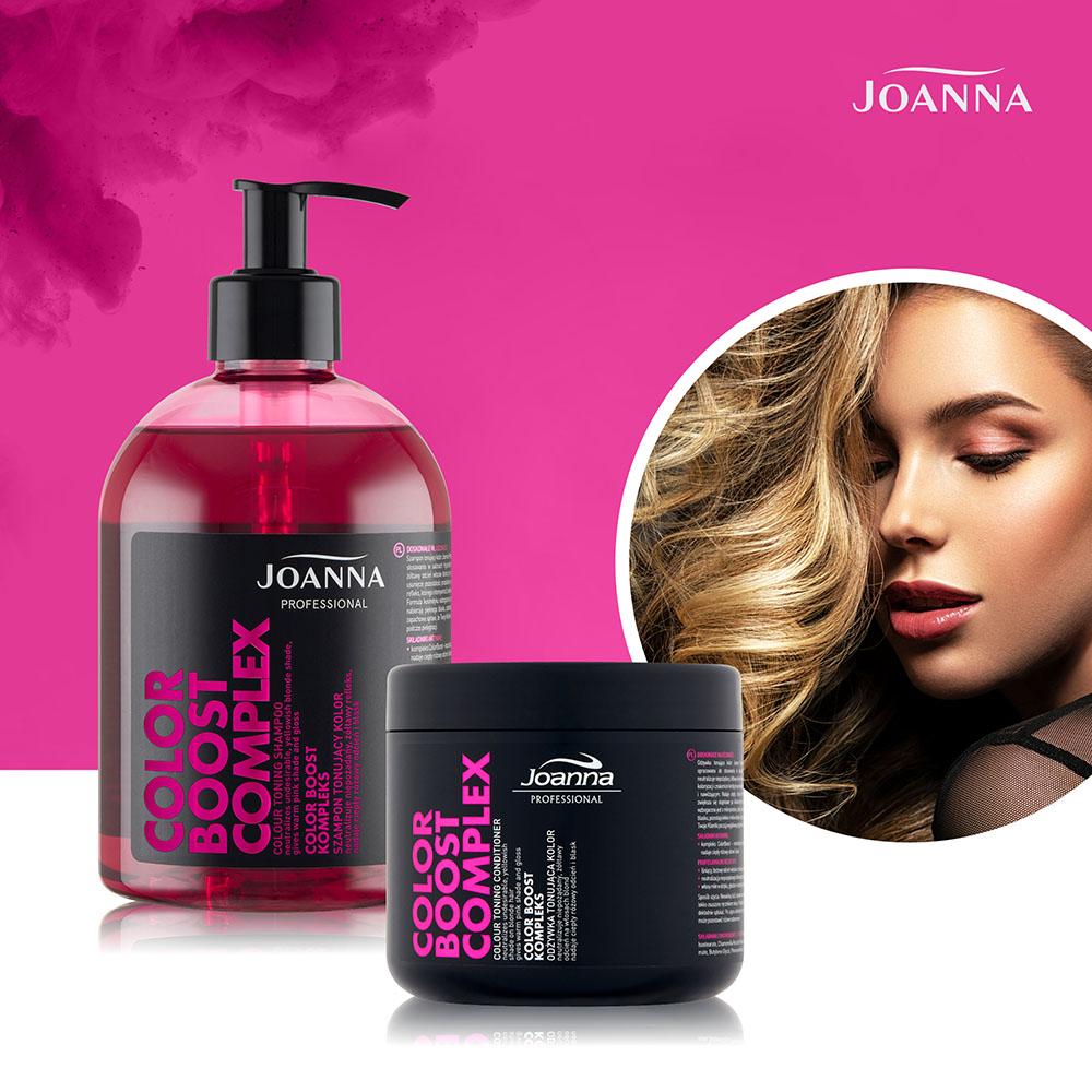 Joanna Professional Color Boost Complex Color Toning Conditioner Pink 500g