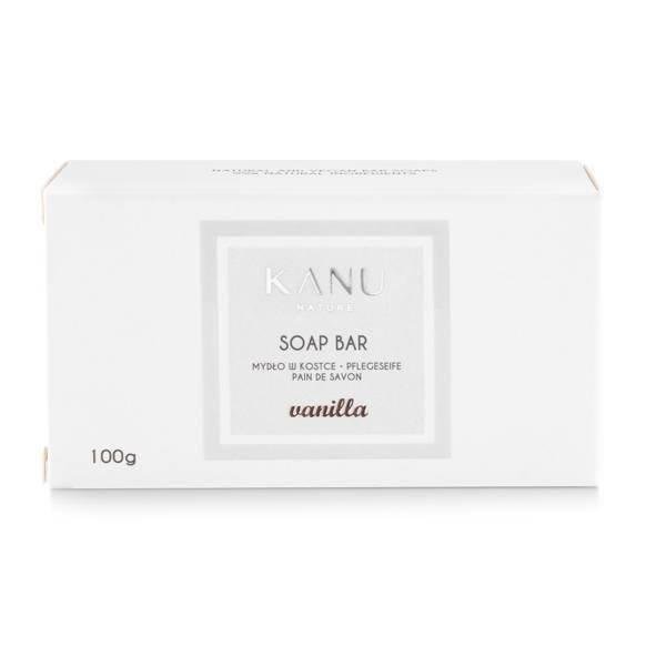 Kanu Nature Vegan Natural Moisturizing Bar Soap with Vanilla Scent 100g