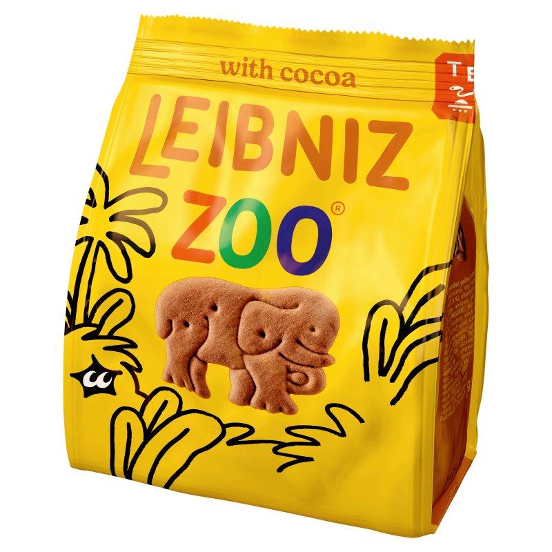 Leibniz Zoo with Cacao Shortbread Biscuits 100g