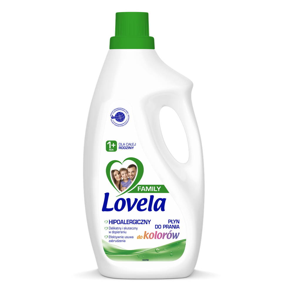 Lovela Family Hypoallergenic Washing Fluid for Colors for Children 1+ 1.85L