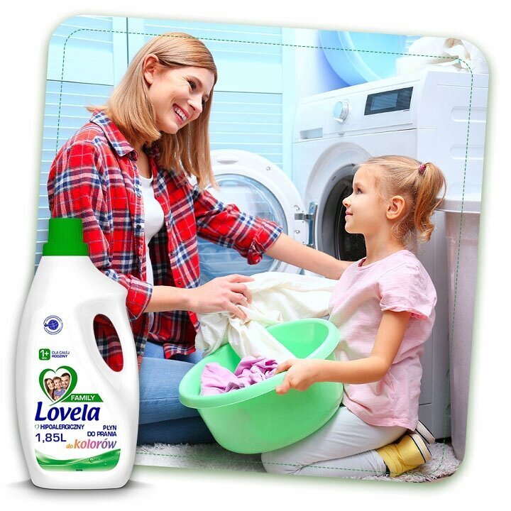 Lovela Family Hypoallergenic Washing Fluid for Colors for Children 1+ 1.85L