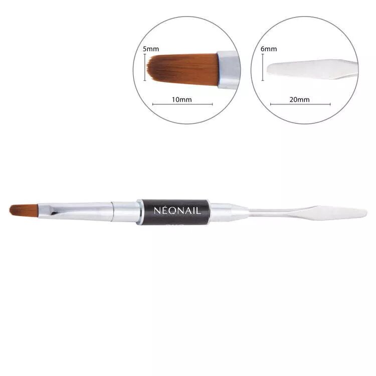 NeoNail Acrylgel Double Sided Brush with Spatula 1 Piece