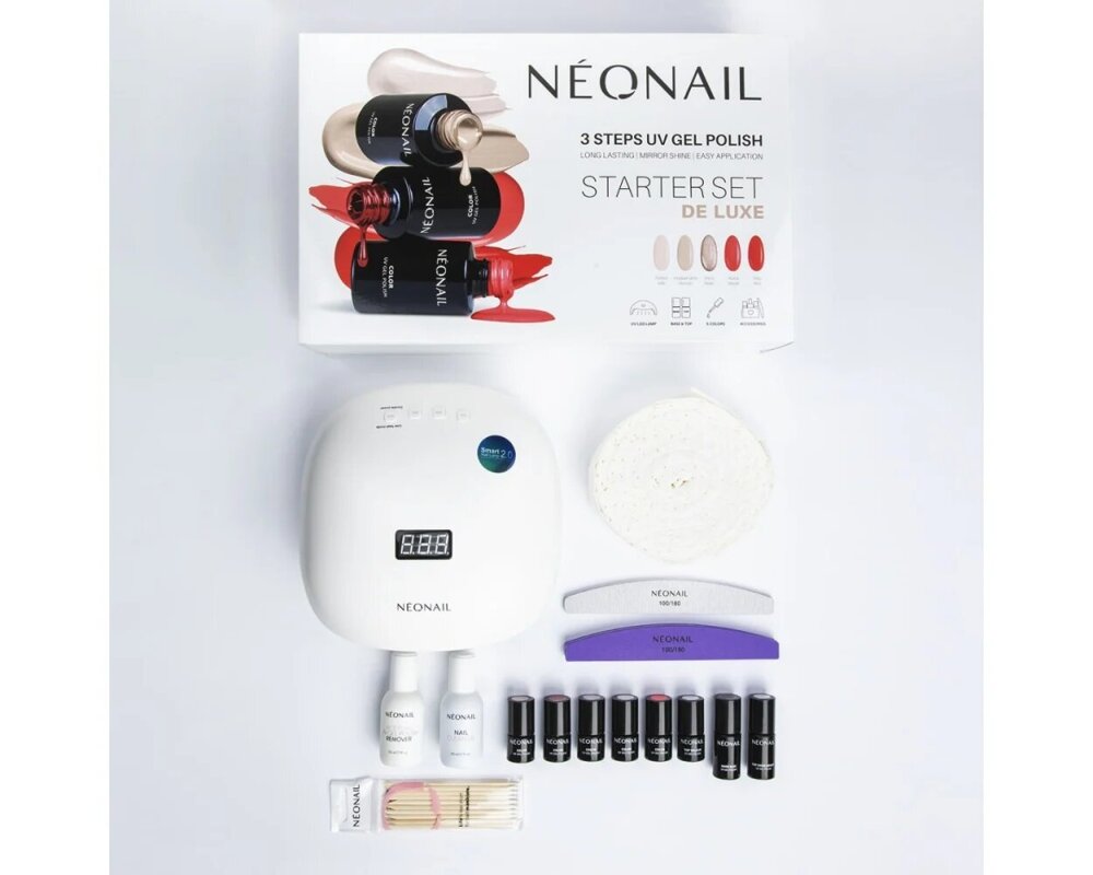 NeoNail Set for De Luxe Hybrids 8 Nail Polishes + LED Lamp 36W/48 1 Piece