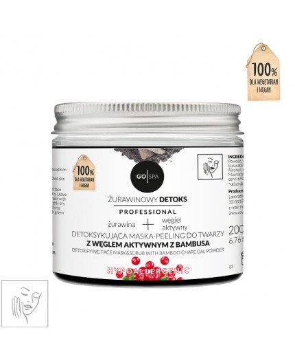 Nova Cosmetics Detoxifying Face Mask - Peeling with Activated Carbon Bamboo GOSPA 200 ML