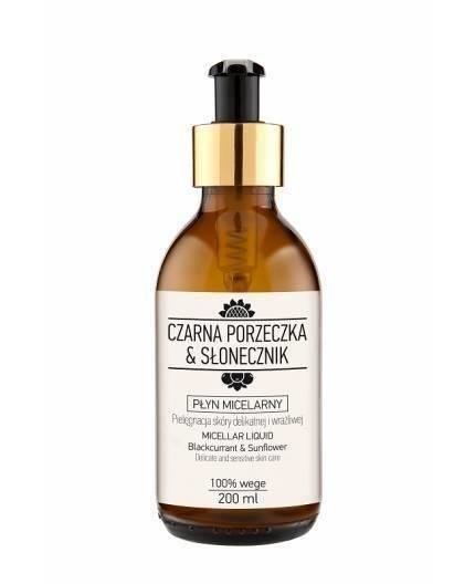 Nova Kosmetyki Blackcurrant & Sunflower Vegan Natural Micellar Liquid for Sensitive Skin 200ml