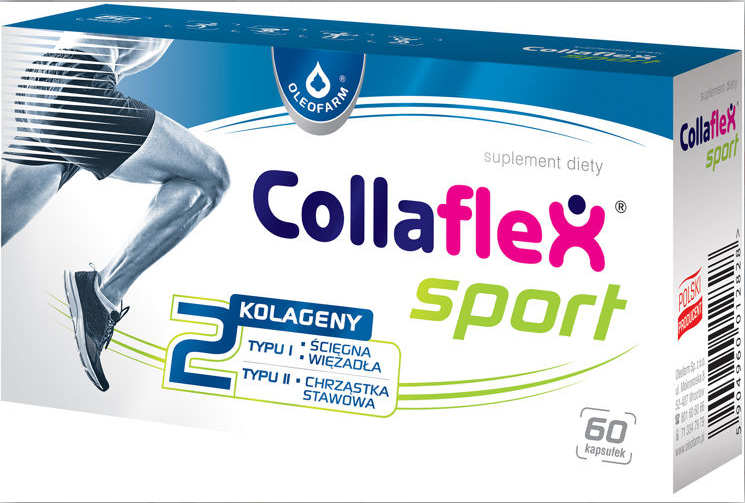 Oleofarm Collaflex Sport Supports the Condition of Joints Supplements Collagen Deficiency 60 Capsules