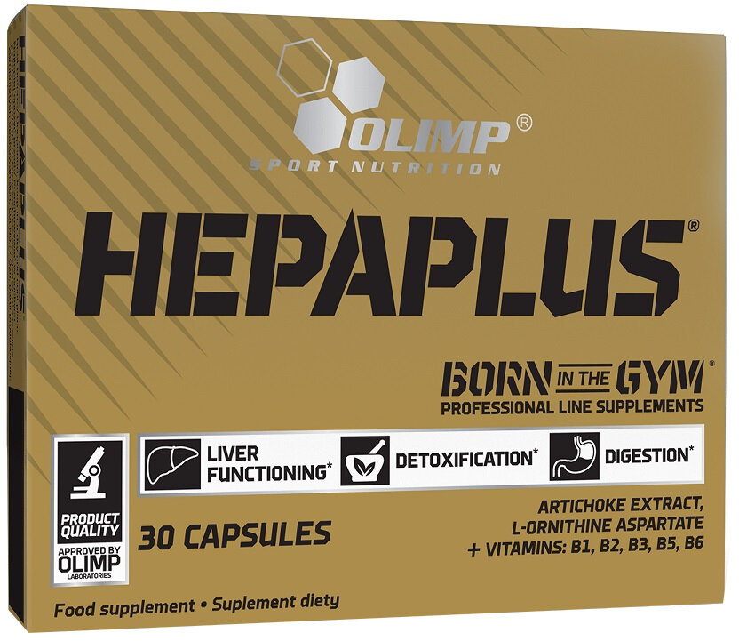 Olimp Hepaplus for Liver Detoxification Processes and Digestive System 30 Capsules