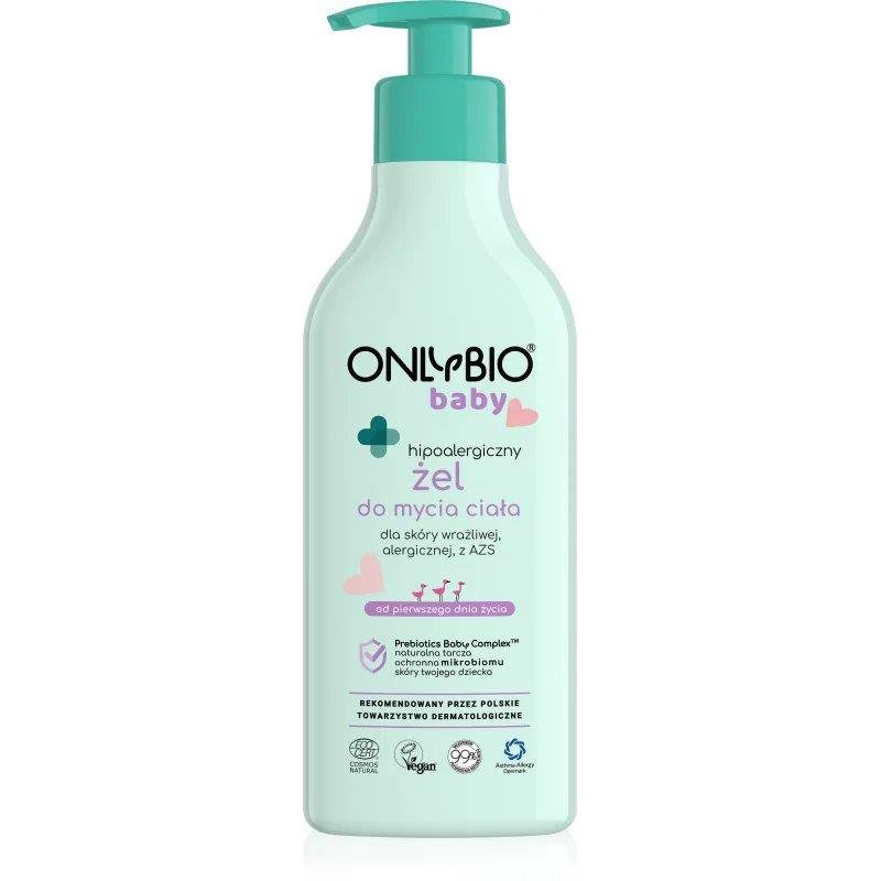 OnlyBio Baby Hypoallergenic Body Wash Gel for Babies from 1st Day of Life for Atopic and Allergic Skin 300ml