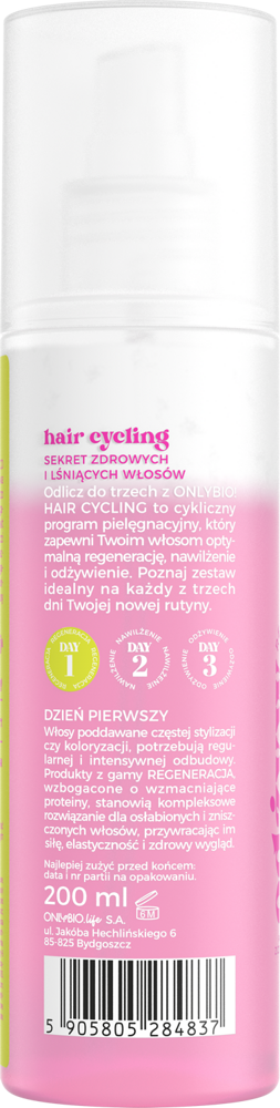 OnlyBio Hair Cycling Regeneration Two-Phase Smoothing and Regenerating Conditioner 200ml