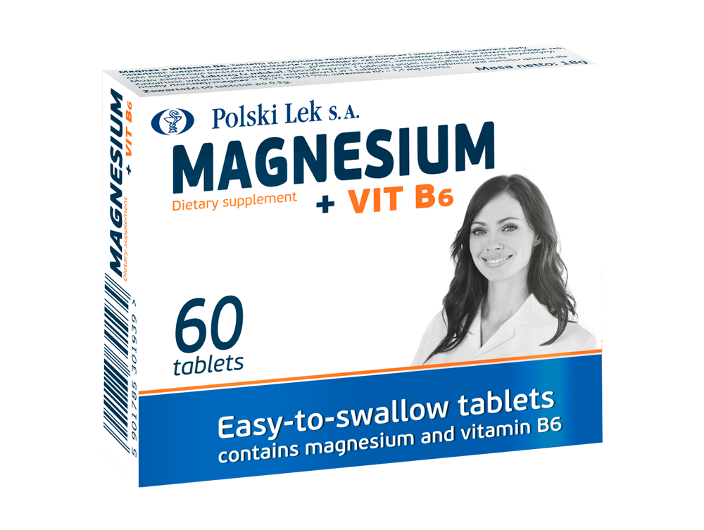 Polski Lek S.A. Magnesium + Vit  B6 60 tabl.