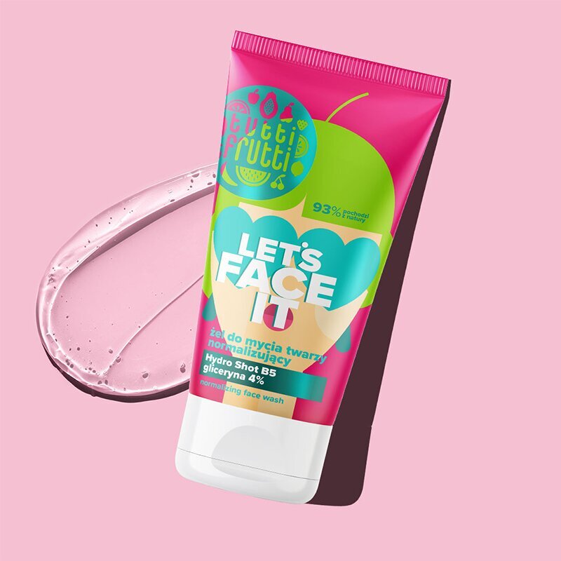 Tutti Frutti Let's Face It Normalizing Facial Cleansing Gel with Glycerine 4% + Hydro Shot B5 150ml