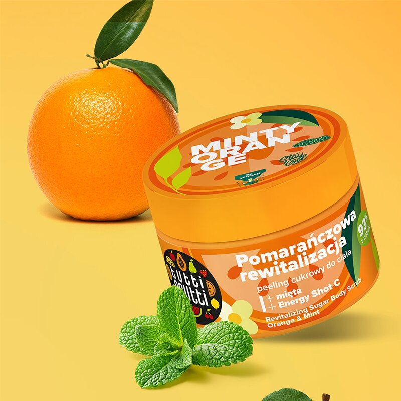 Tutti Frutti Revitalizing Sugar Body Peeling Orange and Mint + Energy Shot C 300g