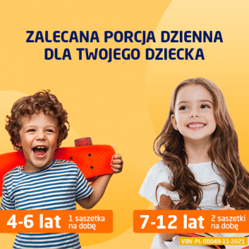 Vibovit Junior with Orange Flavor Supports the Development of Children 4-12 Years Old 30 Sachets