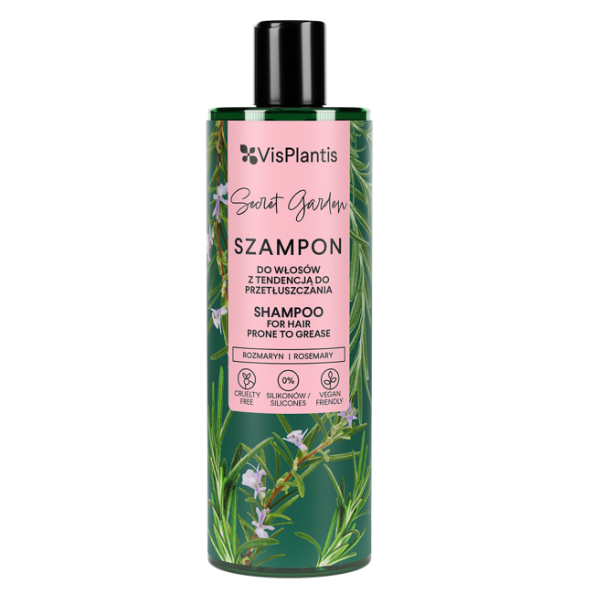 Vis Plantis Secret Garden Shampoo with Rosemary Extract Milk Thistle and Lemon Balm 400ml