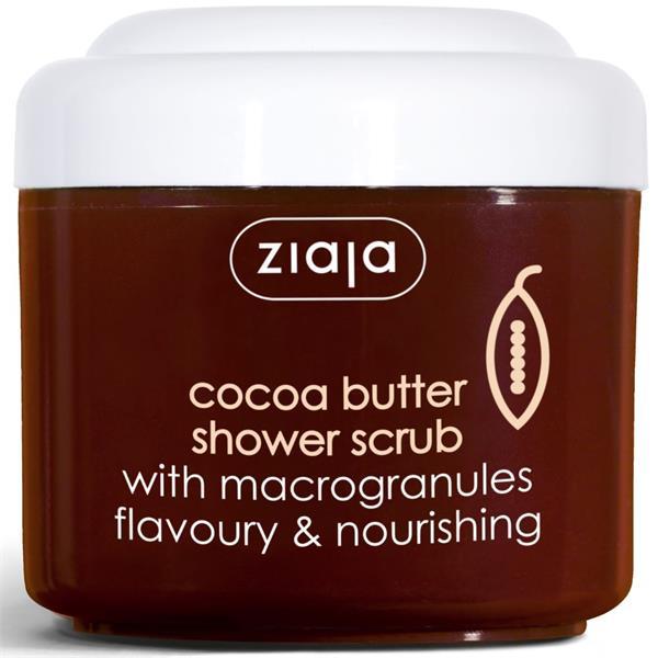 Ziaja Cocoa Butter Chocolate Washing Peeling with Macrogranules for All Skin Types Vegan 200ml