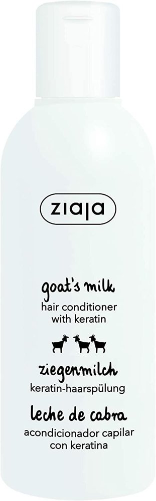 Ziaja Goat's Milk Strengthening Hair Conditioner with Keratin for Damaged, Dry, Rough and Dull Hair 200ml