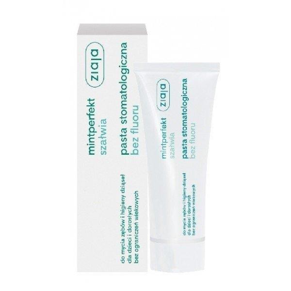 Ziaja Mintperfect Sage Toothpaste with Provitamin B5 without Fluoride Vegan 75ml