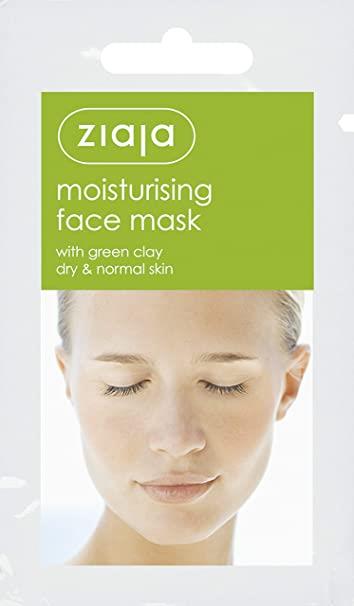 Ziaja Moisturizing Mask with Green Clay for Dry and Normal Skin 7ml