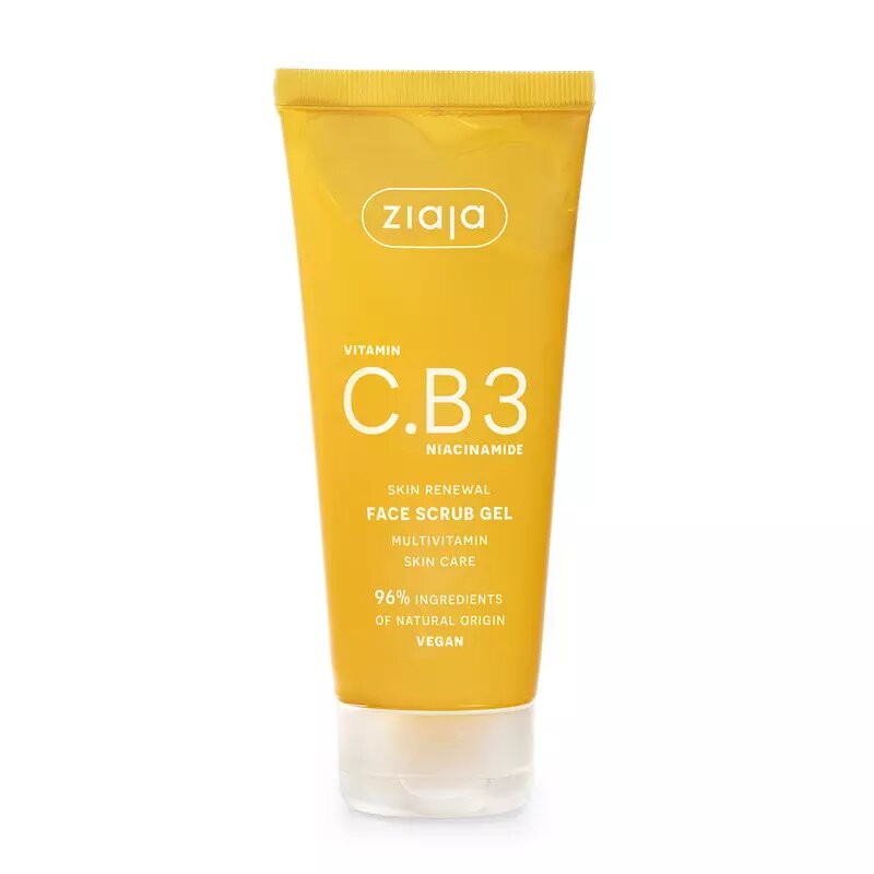 Ziaja Vitamin C.B3 Niacinamide Face Scrub Gel Vegan 100ml