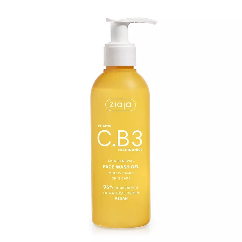 Ziaja Vitamin C.B3 Niacinamide Face Wash Gel Vegan 190ml