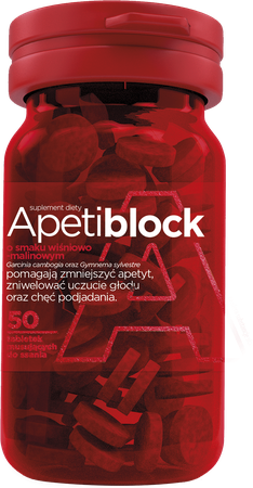 Aflofarm Apetiblock with Cherry and Raspberry Flavor 50 Pieces