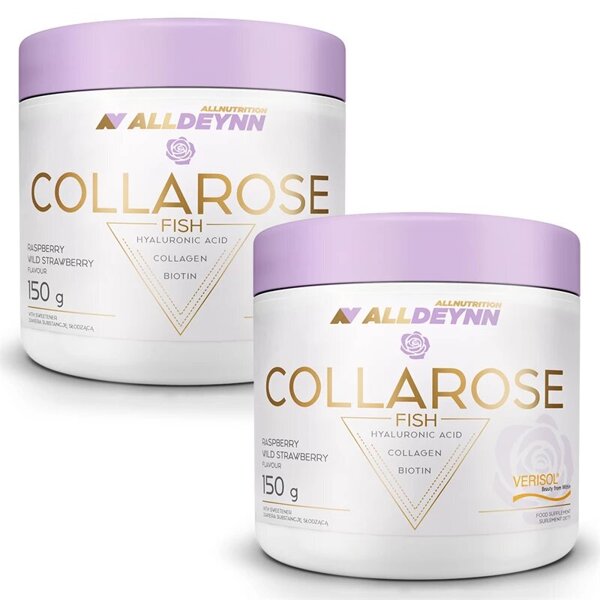 AllDeynn CollaRose Fish Collagen Hydrolyzate Verisol Raspberry Strawberry 150g