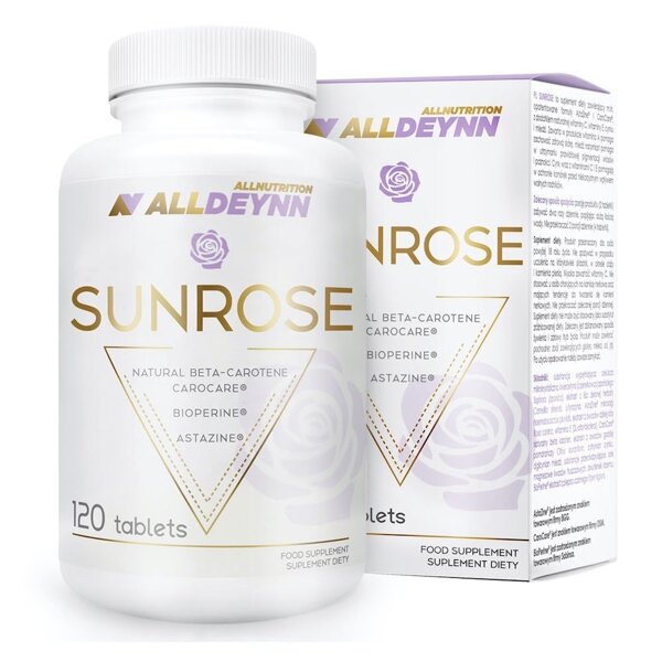 AllDeynn Sunrose Nutrikosmetic for Improving Condition of Skin 120 Tablets Best Before 30.06.24