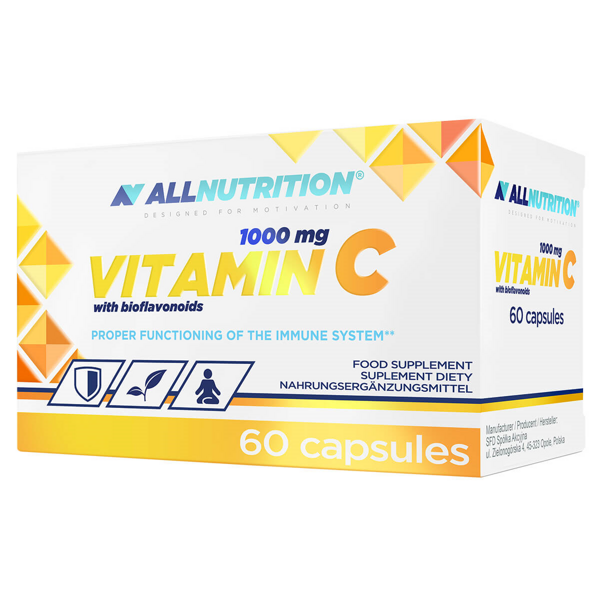 Allnutrition Vitamin C with Bioflavonoids 1000mg Supporting Immune System 60 Capsules