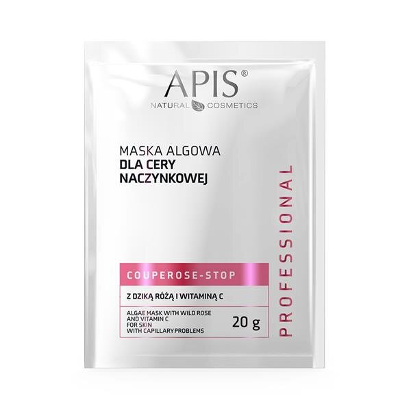 Apis Couperose-Stop Algae Mask with Wild Rose and Vitamin C for Capillary Skin 20g