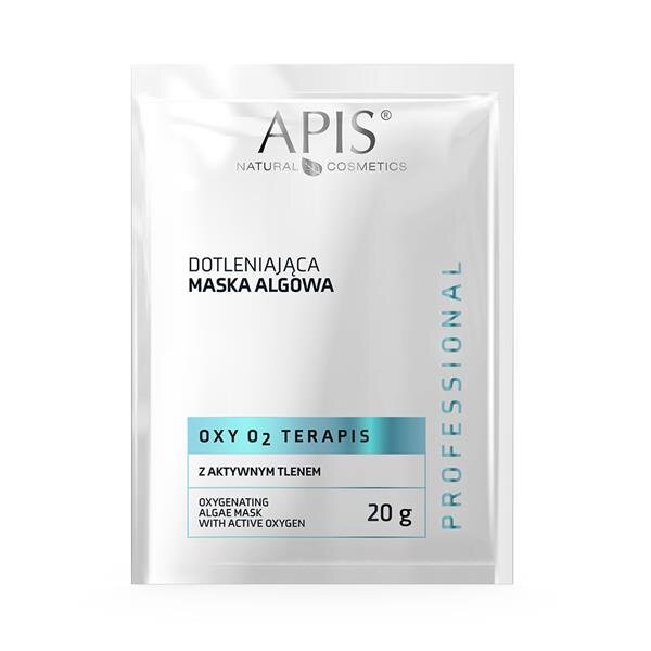 Apis Oxy O2 Therapies Oxygenating Algae Mask with Active Oxygen for Dull Gray Skin 20g Best Before 31.12.24