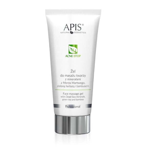 Apis Professional Acne Stop Face Massage Gel with Minerals  Tea and Bamboo 200ml Best Before 28.11.24