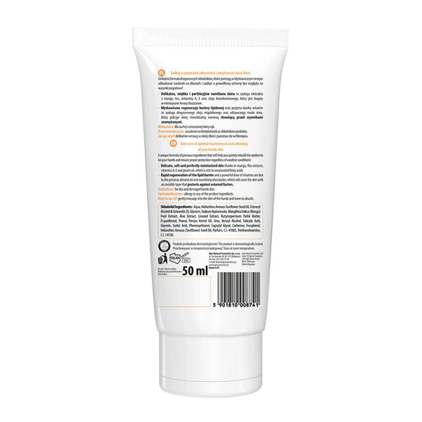 Apis Regenerating Hand Cream with Peach and Almond Oil and Mango Extract 50ml