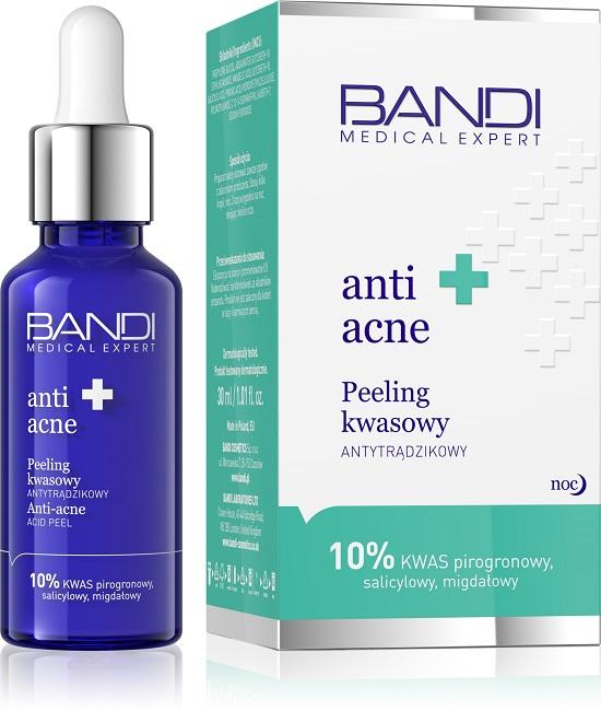 Bandi Anti-Acne Anti-Acne Acid Peeling 10% Pyruvic Acid Salicylic Almond for Oily and Combination Skin 30ml