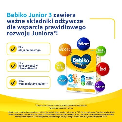 Bebiko Junior 3 Modified Milk with Vitamins for 1 Year Old Children 350g