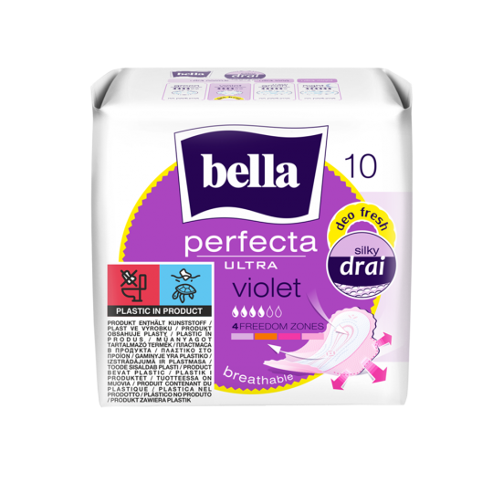 Bella Perfecta Ultra Violet Ultrathin Sanitary Pads 10 Pieces