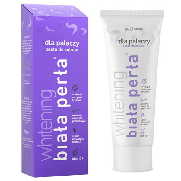 Biała Perła Teeth Whitening Paste Recommended for Smokers 75ml