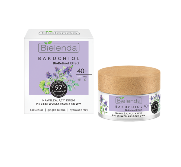 Bielenda BAKUCHIOL BioRetinol Effect Moisturizing Antiwrinkle Face Cream 40+ Day and Night 50 ml