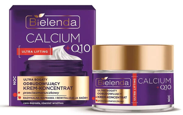 Bielenda Calcium + Q10 Ultra Rich Regenerating Cream - Anti-Wrinkle Night Concentrate 50ml