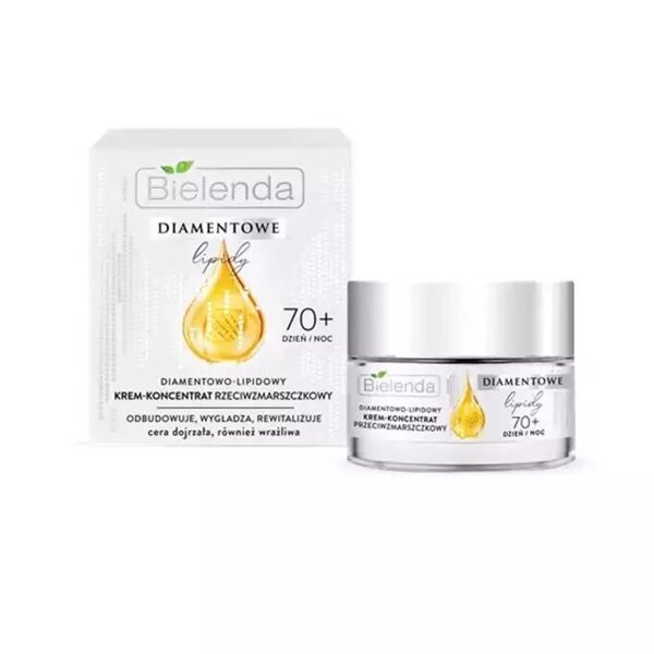 Bielenda Diamond Lipids 50+ Diamond-Lipid Anti-Wrinkle Cream for Mature and Sensitive Skin Day and Night 50ml