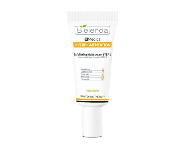 Bielenda Dr Medica Overpigmentation Exfoliating Night Cream STEP 1 with Mandelic Ferulic & Azelaic Acid 30ml